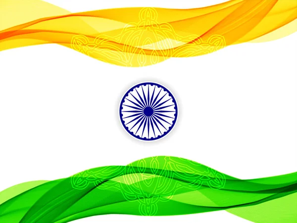 Streszczenie Indie Flaga Znak Ilustracja Wektor Tła — Wektor stockowy