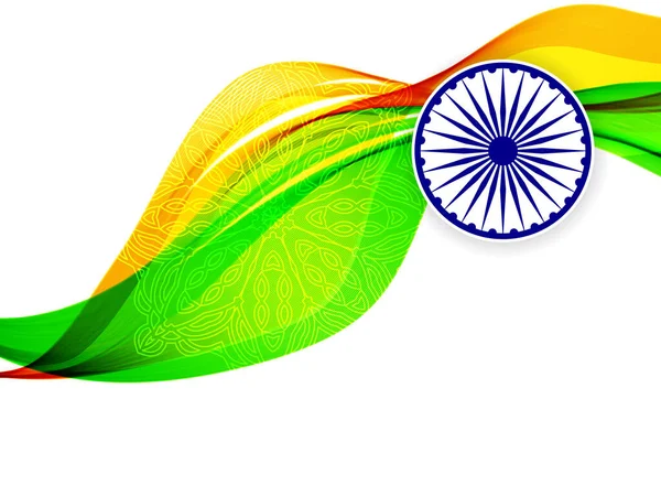 Abstraktes Indien Flag Sign Illustration Hintergrundvektor — Stockvektor
