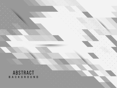 Soyut gri ve beyaz geometrik stil mozaik modern arkaplan tasarım vektörü