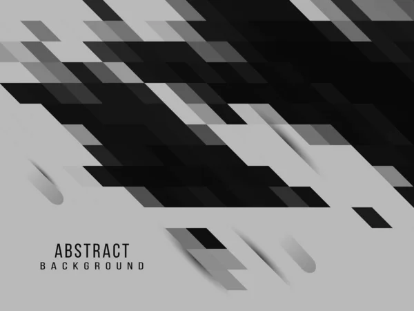 Dark Géométrique Noir Abstrait Fond Mosaïque Design Élégant Motif Vecteur — Image vectorielle