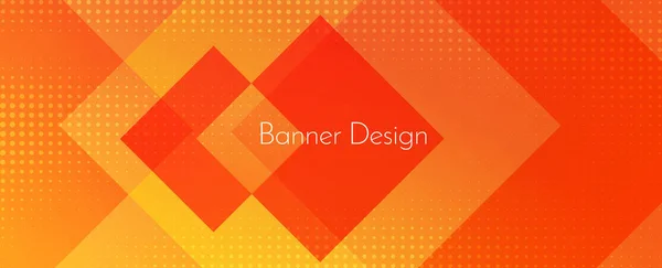 Moderne Stilvolle Gelb Abstrakt Geometrisch Elegant Bunt Banner Muster Hintergrund — Stockvektor