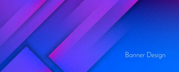 Абстрактный Фиолетовый Геометрический Современный Декоративно Красочный Вектор Рисунка Баннера — стоковый вектор
