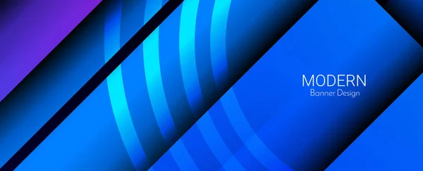 Abstrakt Blå Elegant Geometriska Färgglada Dekorativ Design Banner Bakgrund Vektor — Stock vektor