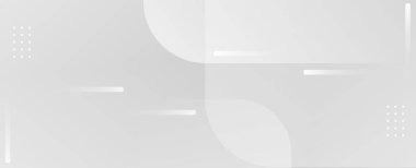 Soyut gri ve beyaz geometrik stil modern arkaplan tasarım vektörü