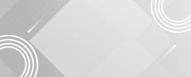 Soyut gri ve beyaz geometrik stil modern arkaplan tasarım vektörü