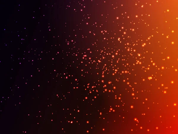 Magico Fata Particelle Polvere Oro Particelle Astratte Glitter Colore Sfondo — Vettoriale Stock
