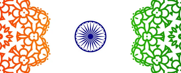 Augusti Glad Självständighet Dag India Bakgrund Mönster Vektor — Stock vektor