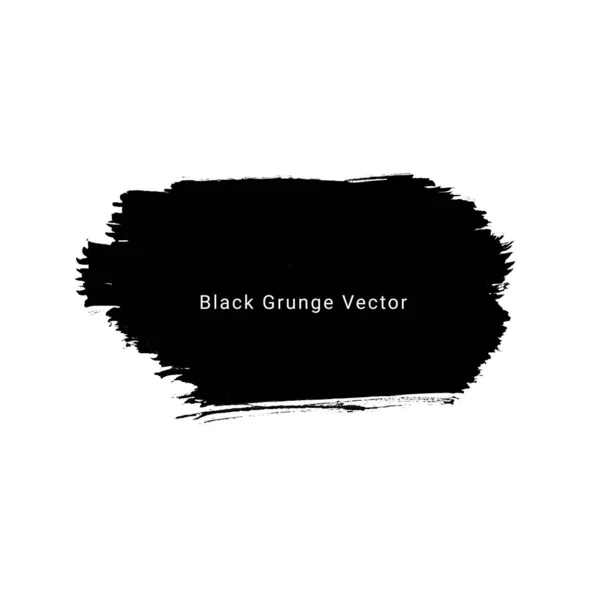 ブラックグランジ水彩水墨画デザインの背景 — ストックベクタ