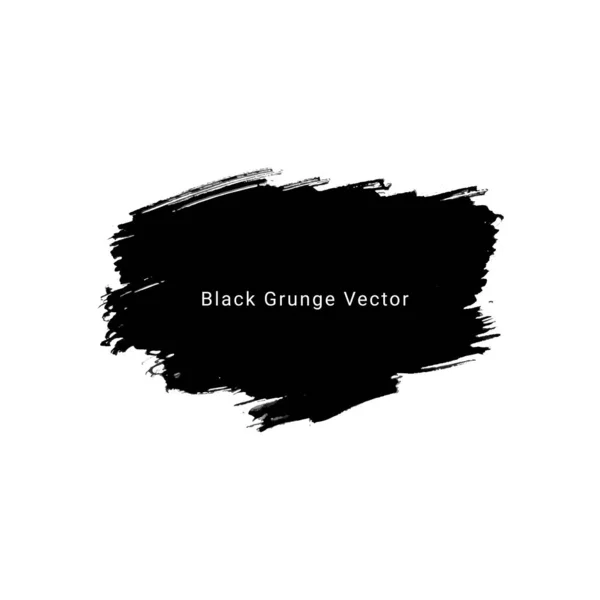 Černá Grunge Akvarel Inkoust Design Pozadí — Stockový vektor