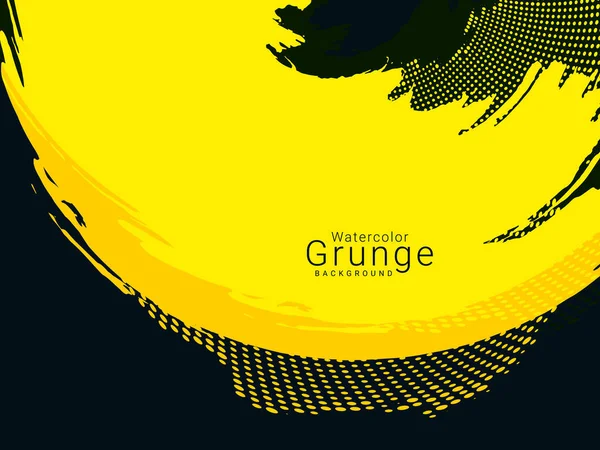 Fondo Textura Grunge Amarillo Abstracto — Vector de stock