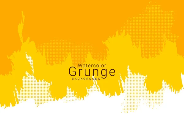 Abstrakte Gelbe Grunge Textur Hintergrund — Stockvektor