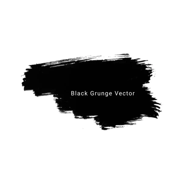 Noir Grunge Aquarelle Encre Fond Design — Image vectorielle