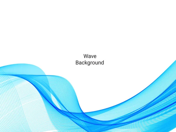 Αφηρημένη Μπλε Μοντέρνα Ροή Κομψό Κύμα Λευκό Backround Εικονογράφηση Μοτίβο — Διανυσματικό Αρχείο