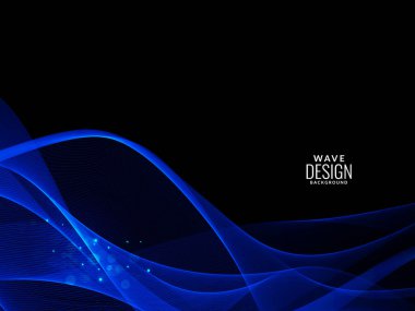 Modern mavi akışkan stil dalga arkaplan örnekleme vektörü