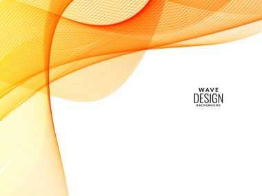 Dekoratif tasarım modern desen, zarif sarı dalga arkaplan vektörü