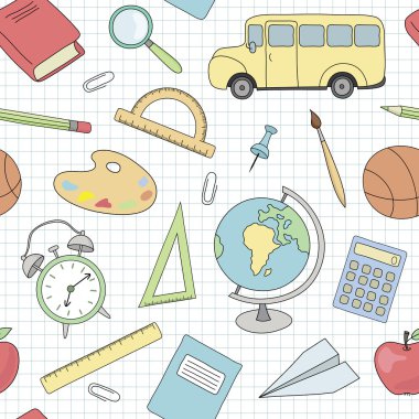 Sorunsuz okul vektör desen