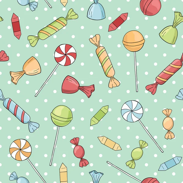 Şeker ile sorunsuz vektör desen