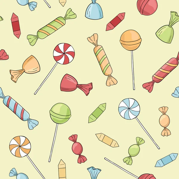 Şeker ile sorunsuz vektör desen