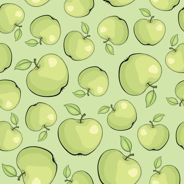 Elmalı kusursuz vektör deseni