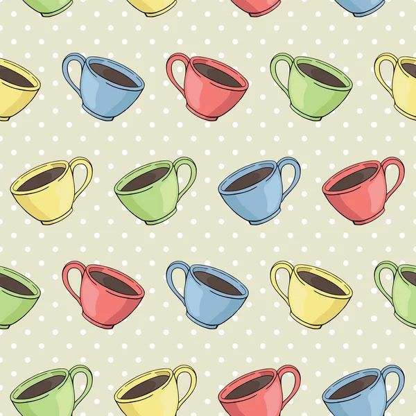 Cups ile vektör seamless modeli