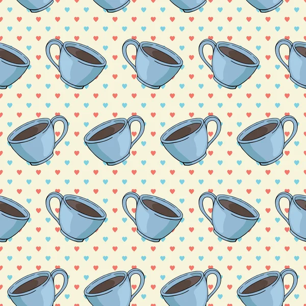 Cups ile vektör seamless modeli