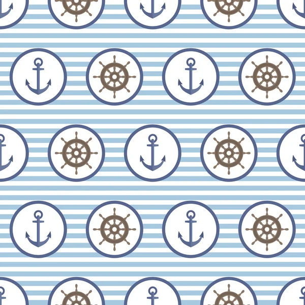 vektör seamless modeli ile çapa ve dümen