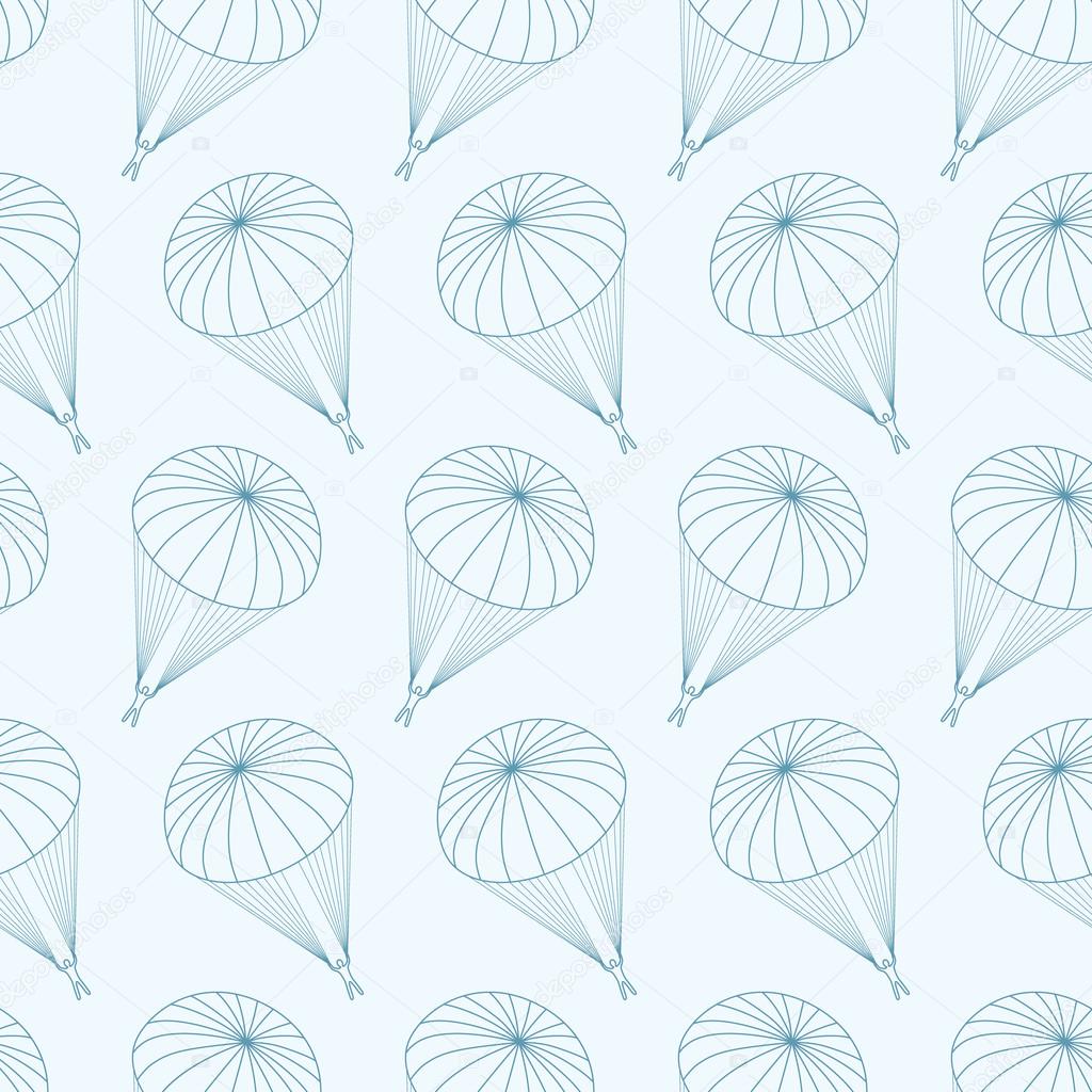 vector  pattern with  parachutes