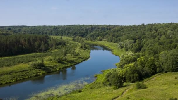 Vue aérienne de la rivière — Video