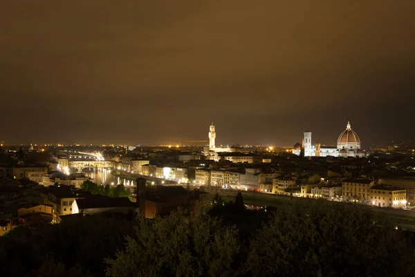 Floransa gece görünümü — Stok fotoğraf