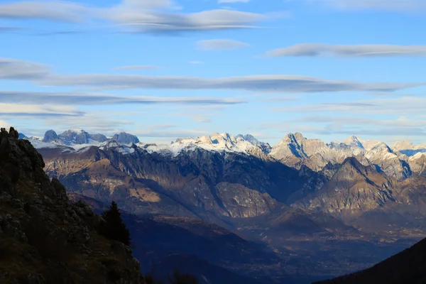Kış panorama Monte Grappa, İtalya — Stok fotoğraf