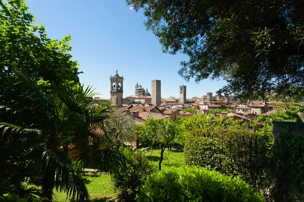 Włoski panorama, górnej części miasta Bergamo"" — Zdjęcie stockowe