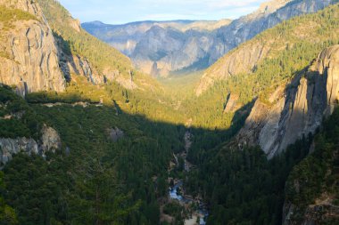Panorama of the Yosemite Valley  clipart