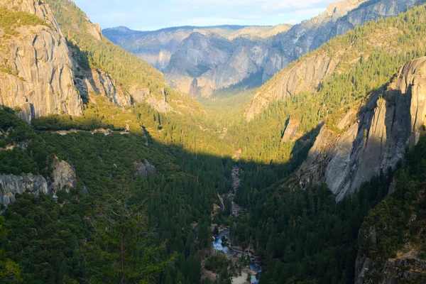 Panorama della valle dello Yosemite Foto Stock