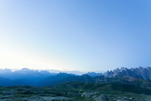İtalyan dağ panorama şafak — Stok fotoğraf