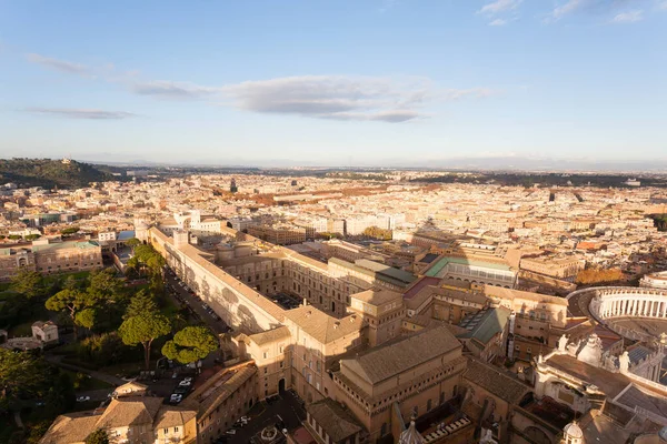 Αεροφωτογραφία Της Ρώμης Την Ηλιόλουστη Μέρα Ρόμα Ιταλικό Τοπίο — Φωτογραφία Αρχείου