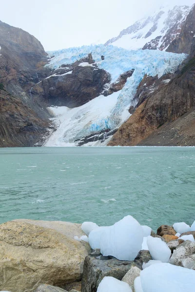 Piedras Blancas Θέα Παγετώνα Los Glaciares National Park Chalten Παταγονία — Φωτογραφία Αρχείου