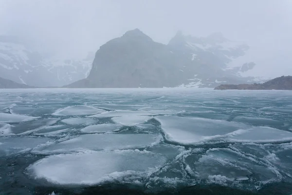 Blick Auf Die Laguna Los Tres Gefrorene Lagune Fitz Roy — Stockfoto