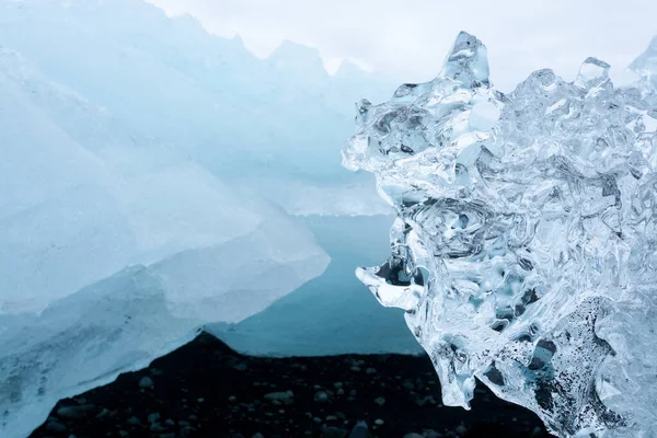 冰层背景 冰封起来 冰镇墙纸 — 图库照片