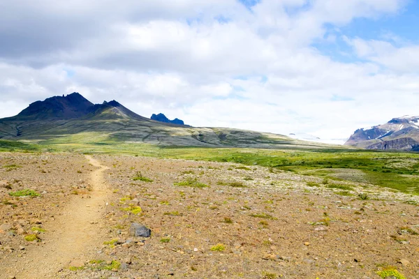 Skaftafell Ulusal Parkı manzarası, İzlanda simgesi. İzlanda Panoraması