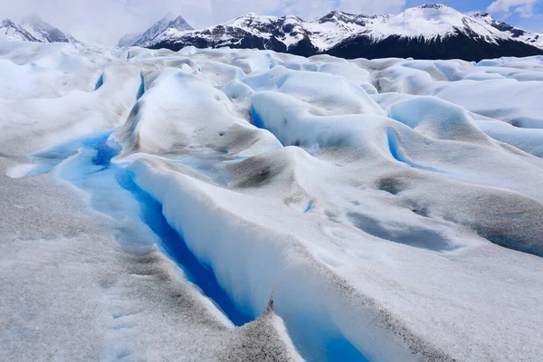 Caminando Por Glaciar Perito Moreno Patagonia Argentina Paisaje Patagónico — Foto de Stock