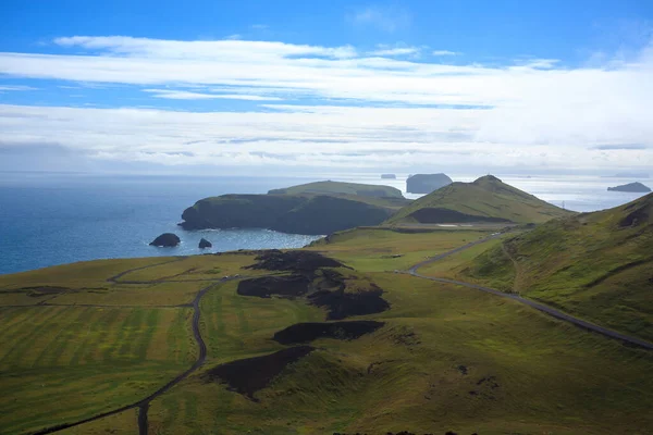 Westman Islands Beach View Archipelago Island Background Iceland Landscape Vestmannaeyjar — Stock Photo, Image