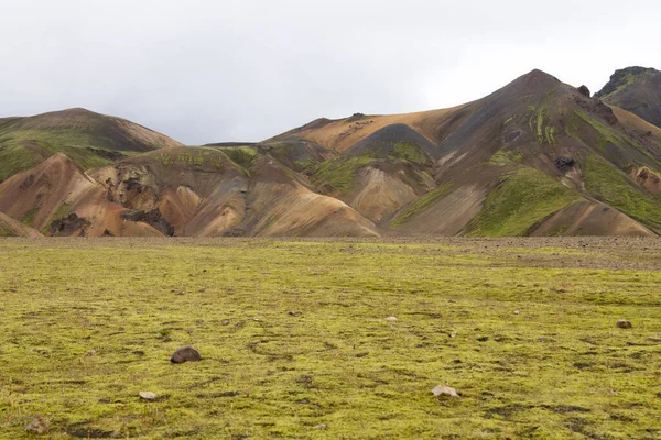 Paisaje Del Área Landmannalaugar Reserva Natural Fjallabak Islandia Montañas Colores — Foto de Stock