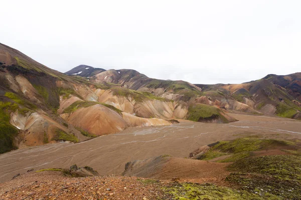 Paisaje Del Área Landmannalaugar Reserva Natural Fjallabak Islandia Montañas Colores — Foto de Stock