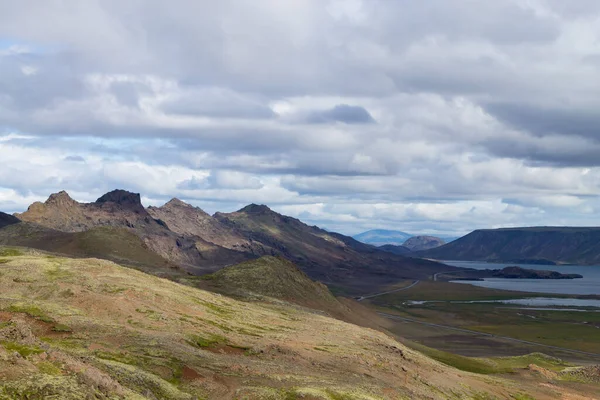 Сельтунский Ландшафт Южный Полуостров Рейкьянес Исландия — стоковое фото