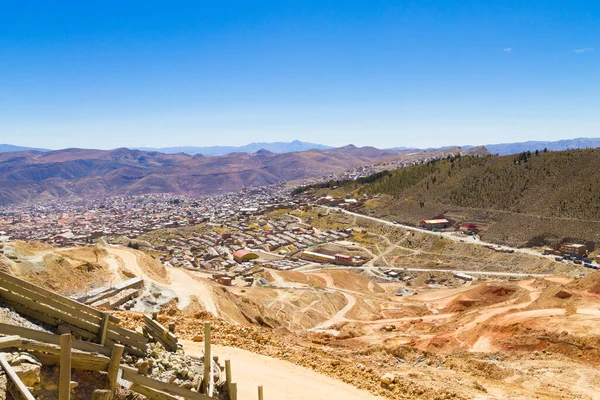 Potosi aerial view,Bolivia.Bolivian mining city