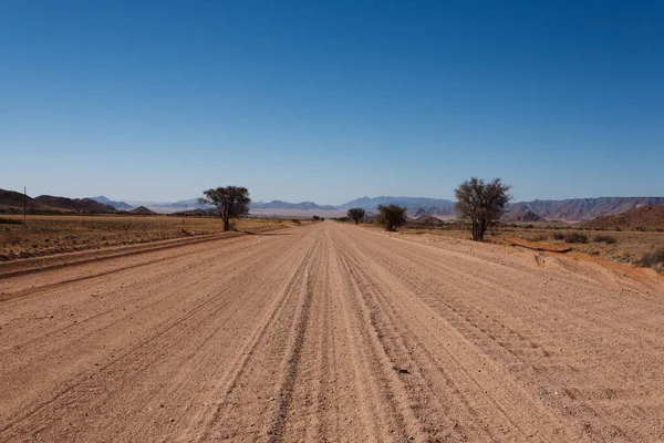 Dirt Namibian Road Mariental Sossusvlei — Stock Photo, Image