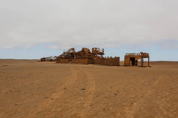 Old Oil Extraction Station Abandoned Skeleton Coast Namibia — Stock Photo, Image