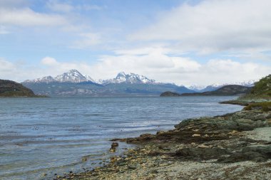 Hoste Adası manzaralı, Tierra Del Fuego Ulusal Parkı, Arjantin. Ateş Diyarı