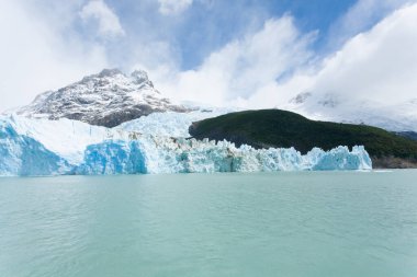 Arjantin Gölü 'nden Spegazzini Buzulu manzarası, Patagonya manzarası, Arjantin. Lago Argentino
