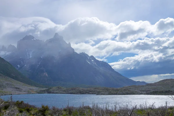 Lake Pehoe Uitzicht Torres Del Paine National Park Chili Chileens — Stockfoto